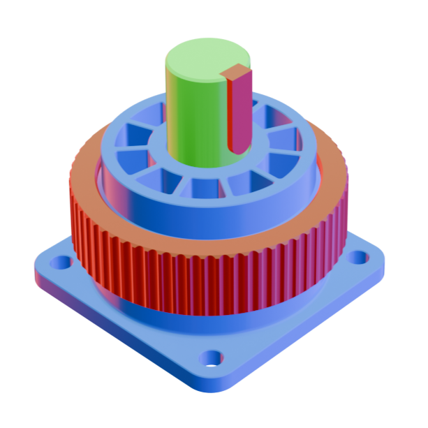 Mini 10:1 cycloidal gearbox — miniatura 3