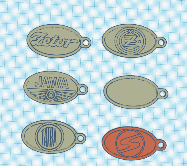 KeyChain: Jawa, čz, tatra, zetor, template, Trabant, Tatra