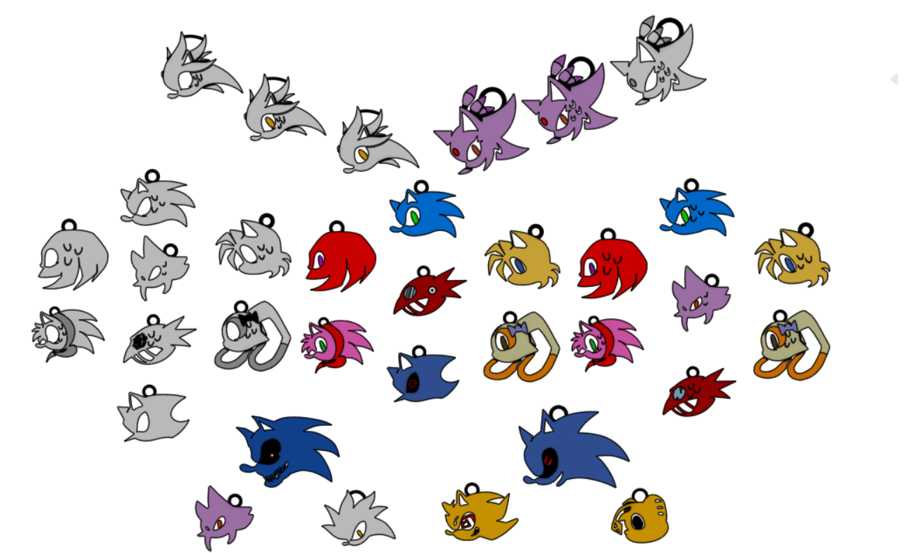 Sonic.EXE Outcome Memories keychain