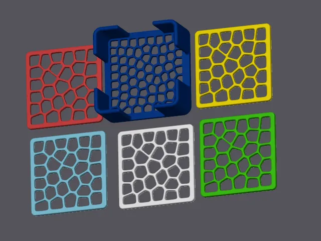 Voronoi coaster set