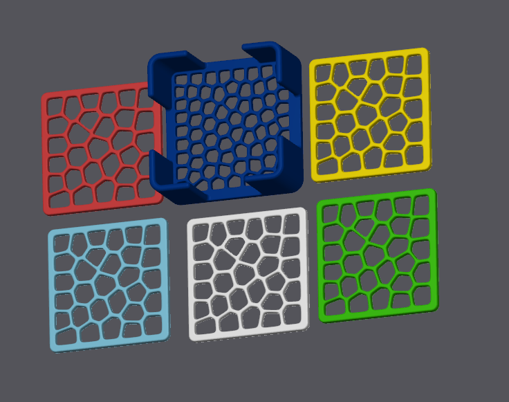 Voronoi coaster set