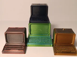 computer shaped keychain by 3DPrintGuru | Download free STL model ...