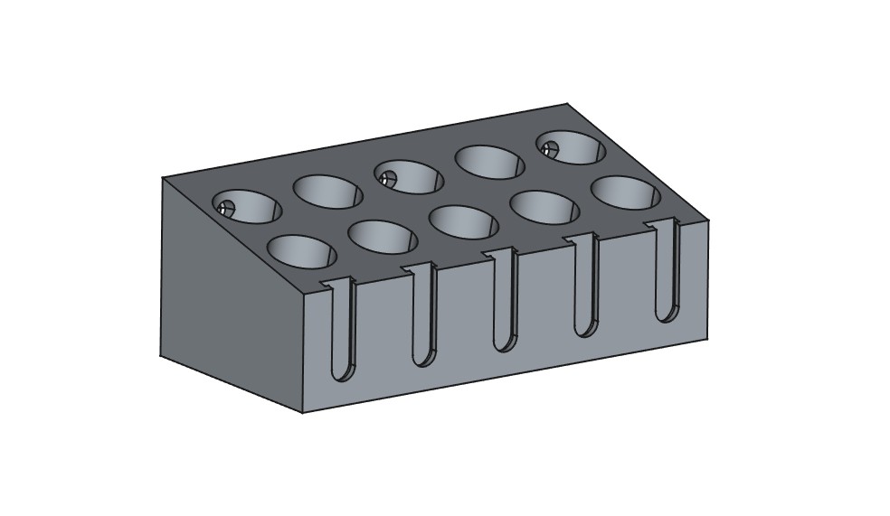 Reloading die shell case holder.