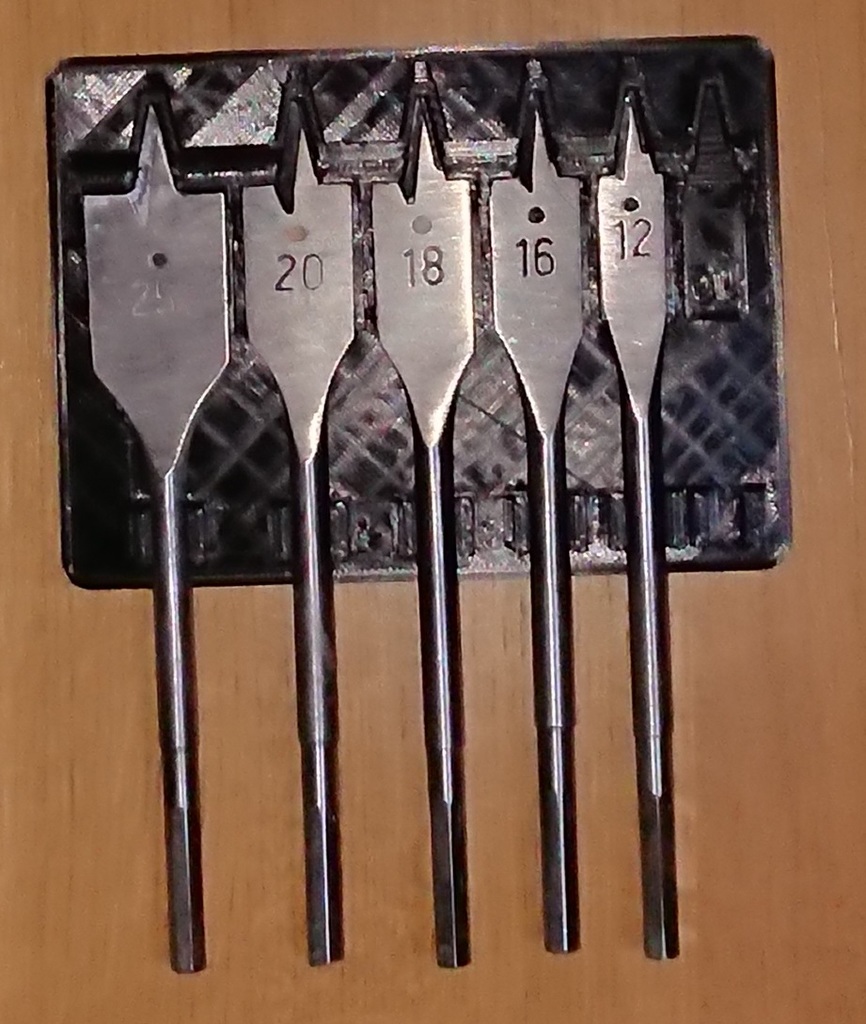 Wood drill spade bit holder