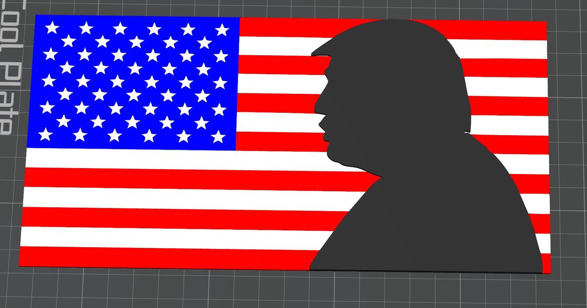 Trump and USA by Captain B. | Download free STL model | Printables.com