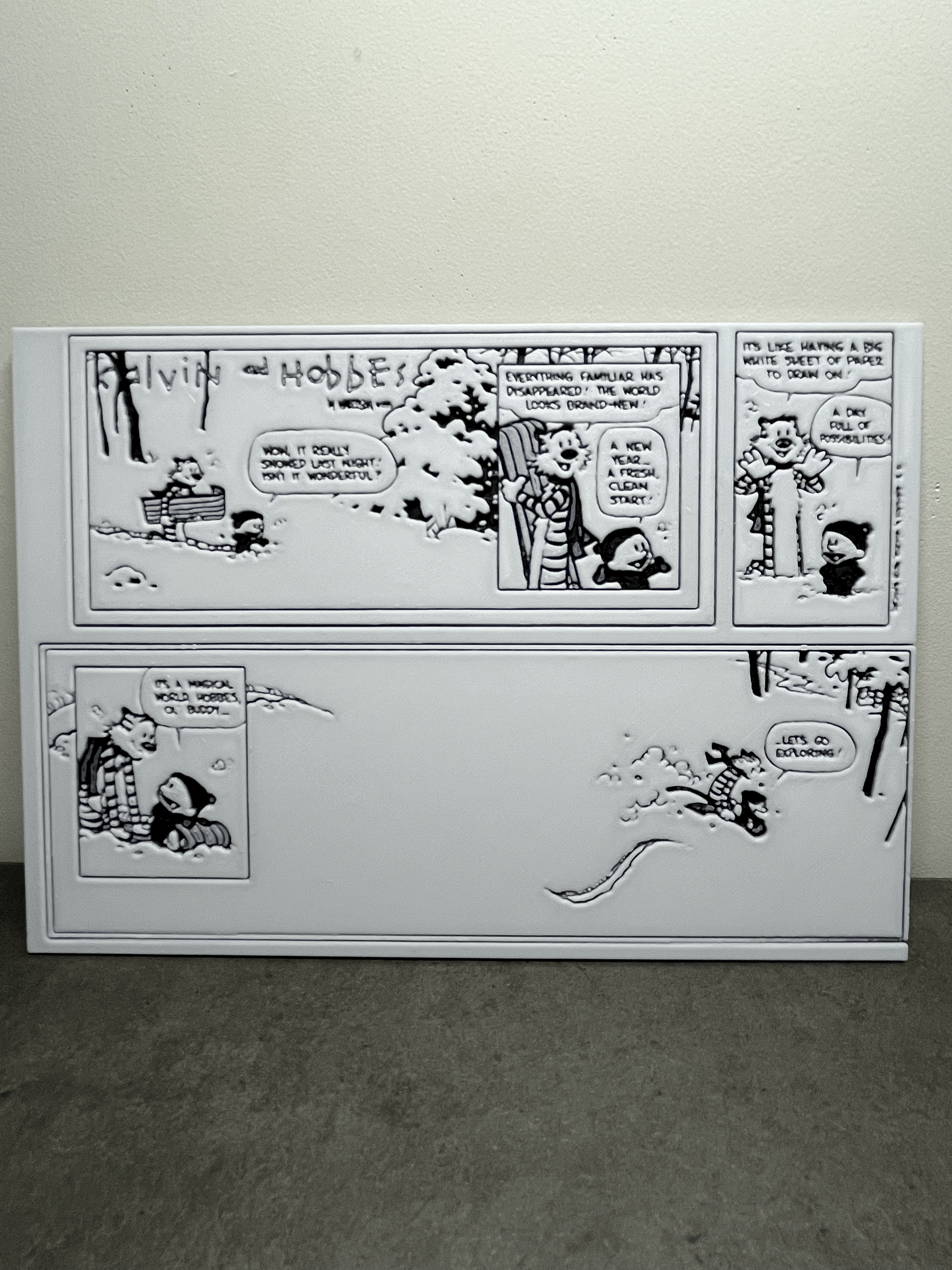 Hueforge - Calvin and Hobbes Last Comic