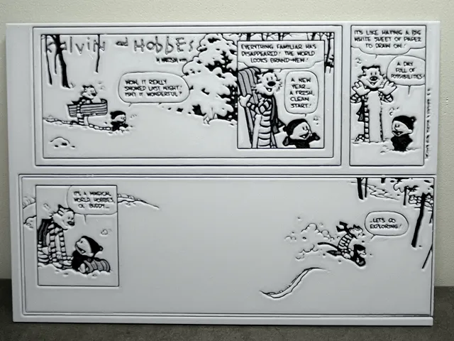 Hueforge - Calvin and Hobbes Last Comic