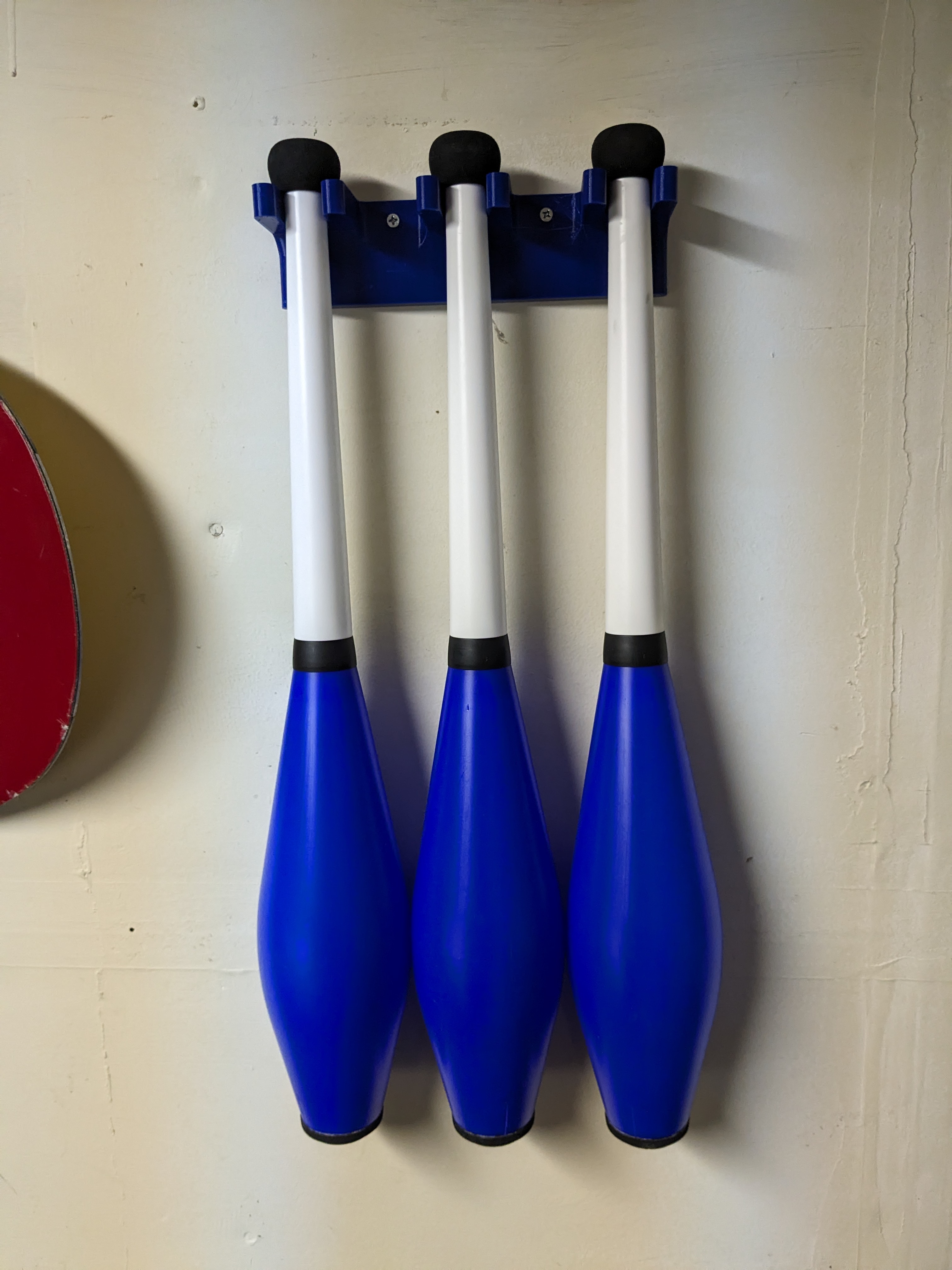 3 Juggling Clubs Wall Mount by Shane Loretz | Download free STL model ...