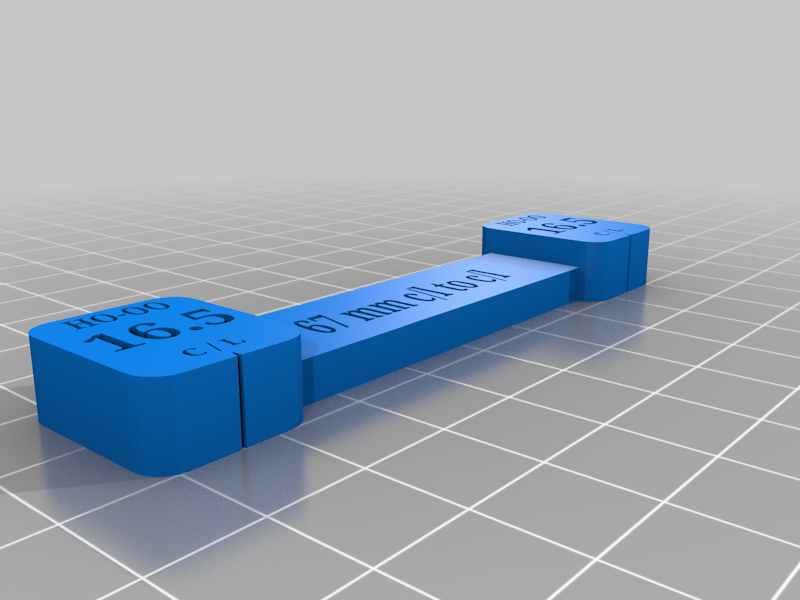 Oo gauge HO gauge track spacer for model railways by Detailrail