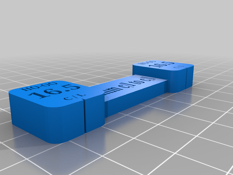 Oo gauge HO gauge track spacer for model railways by Detailrail