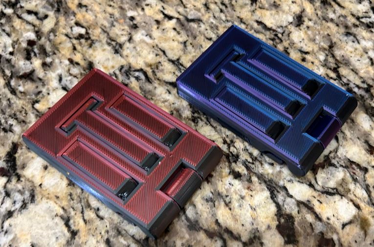 Folding Pocket Phone Stand, v2 (Print In Place)