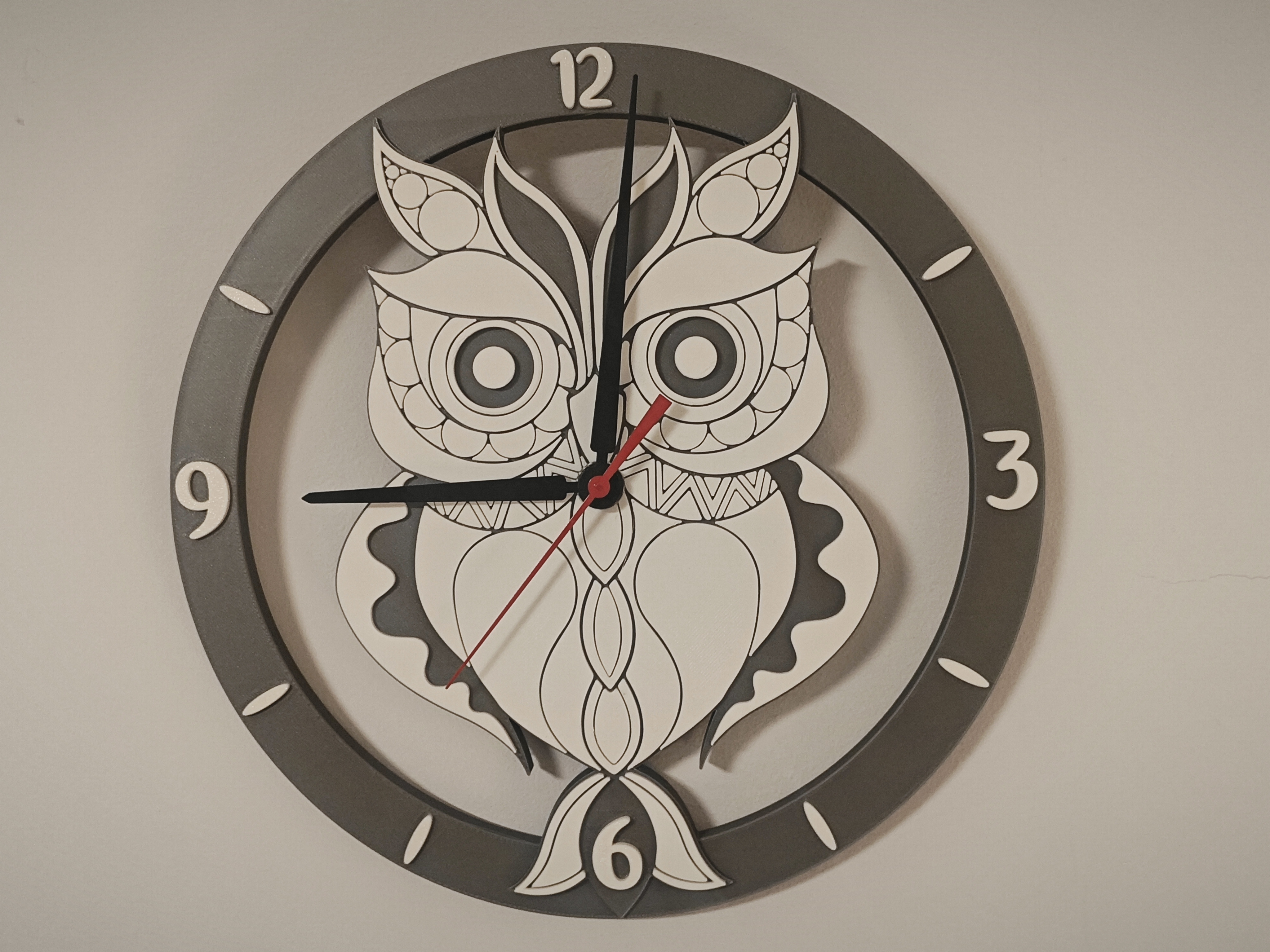 Clock with the owl
