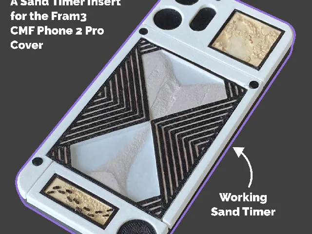 sand.Fram3 - A Sand Timer Insert for the Fram3 CMF Phone 2 Pro Cover