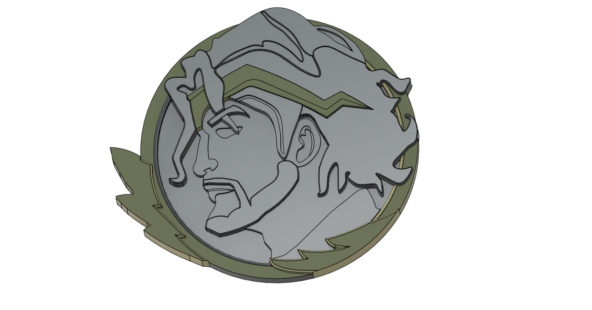 Fortnite Zeus Medallion (original) by harry_hood12 | Download free STL