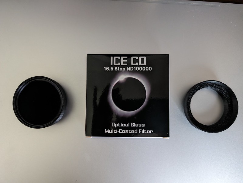 Seestar S50 Solar ICE CO 55mm ND100000 MC Glass Filter holder - easy removal