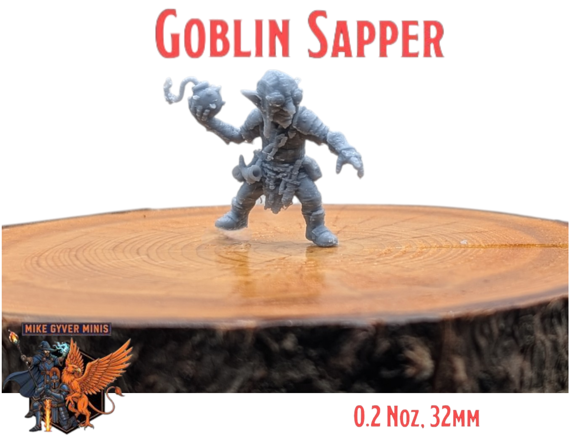 Goblin Sapper - MGM Print-Ready Mini 3D model by Mike Gyver Minis