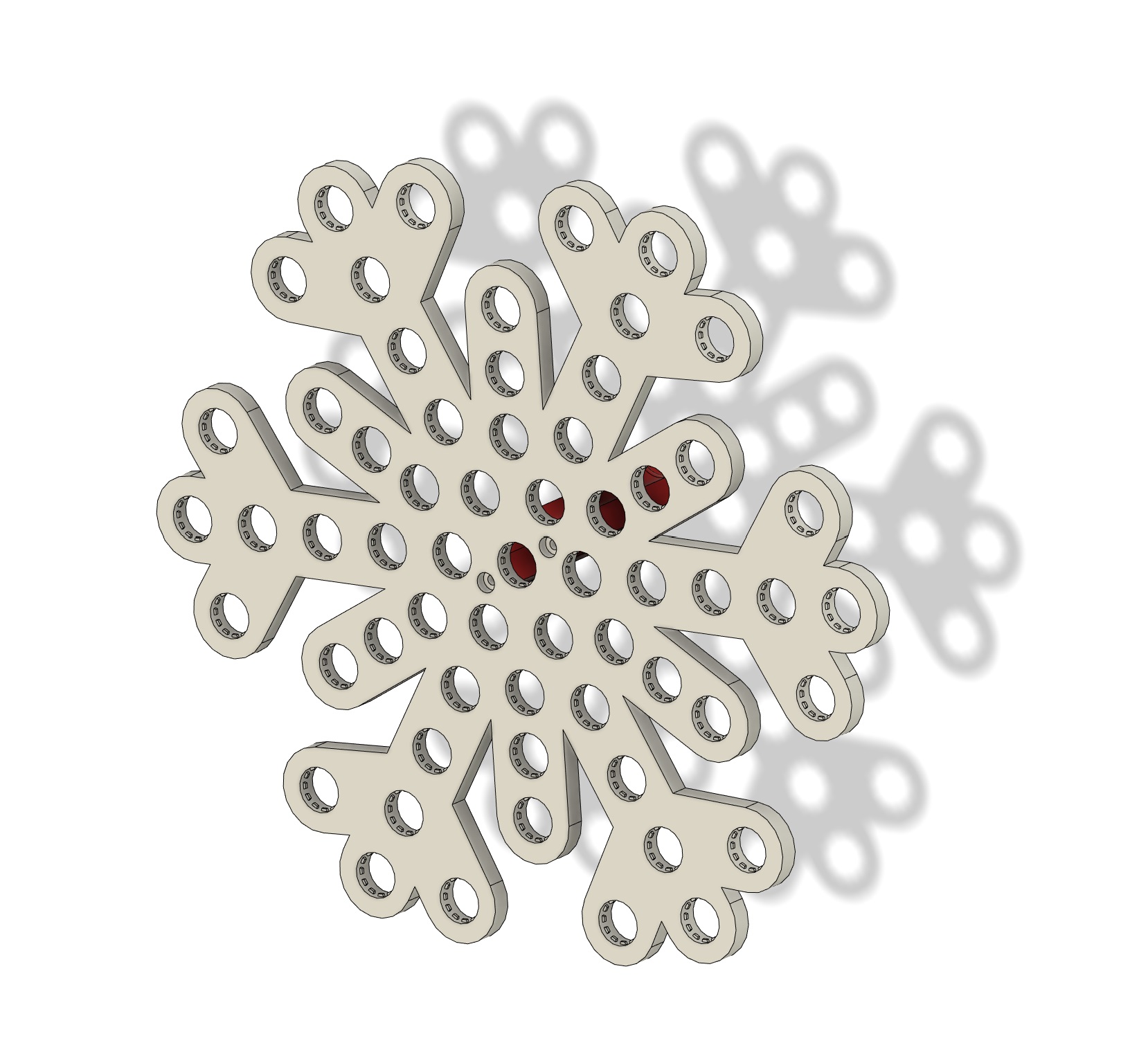 61 Pixel WS2811 Snowflake