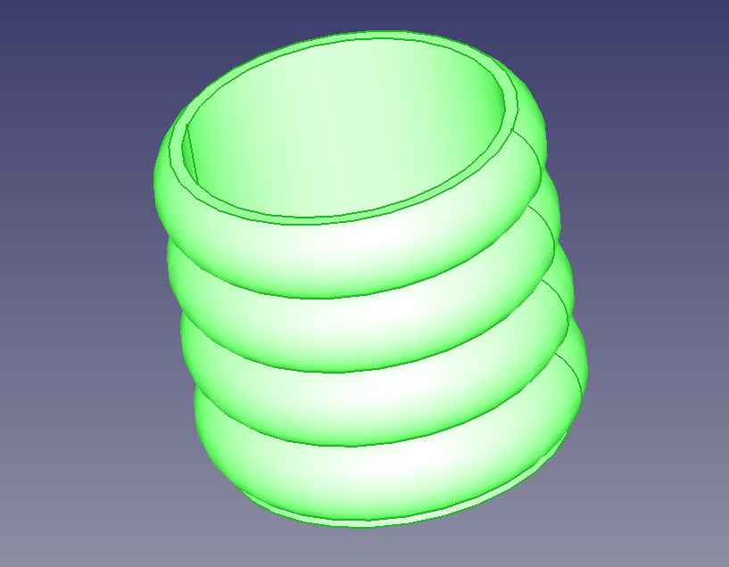 Ribbed Flower Pot