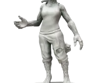 Dungeon and Dragons Werewolf(female) by Mark Newsom | Download free STL ...