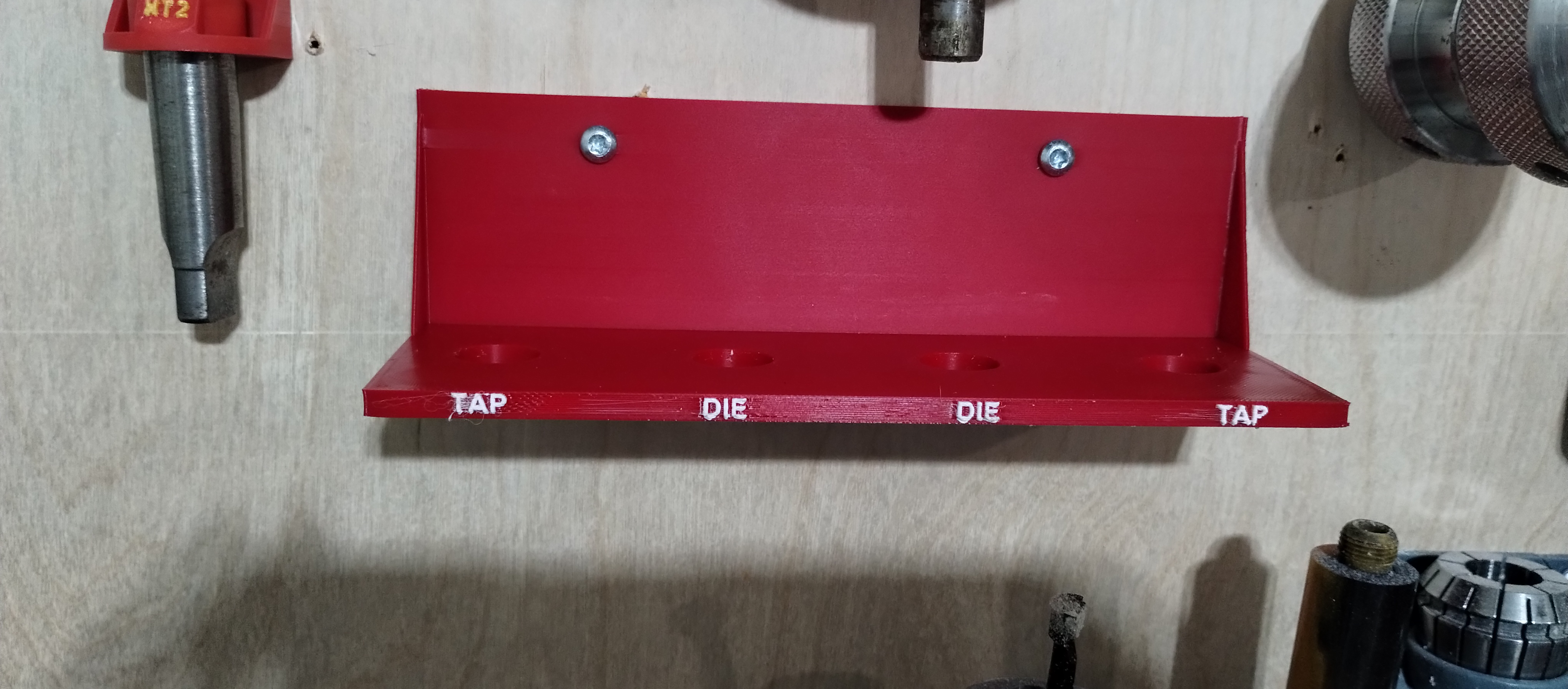 Lathe Tap and Die Holders Organizer Wallmount