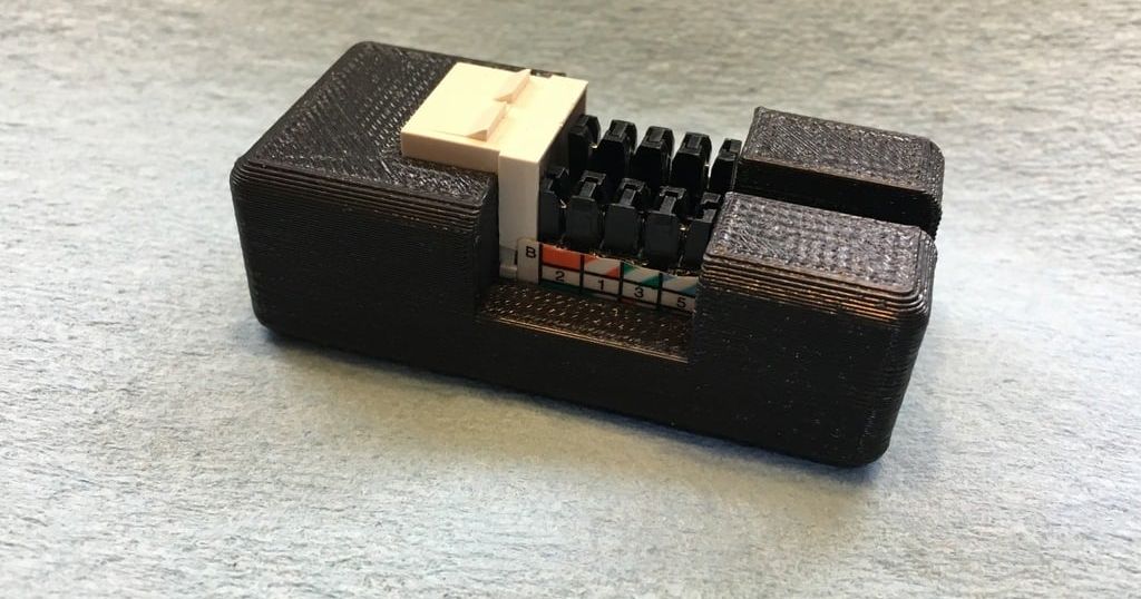 Keystone Jack Punchdown Holder by PatPend Download free STL model