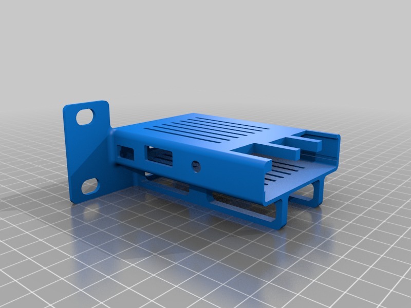 Rack mount raspberry pi case remix by patpend download free stl model