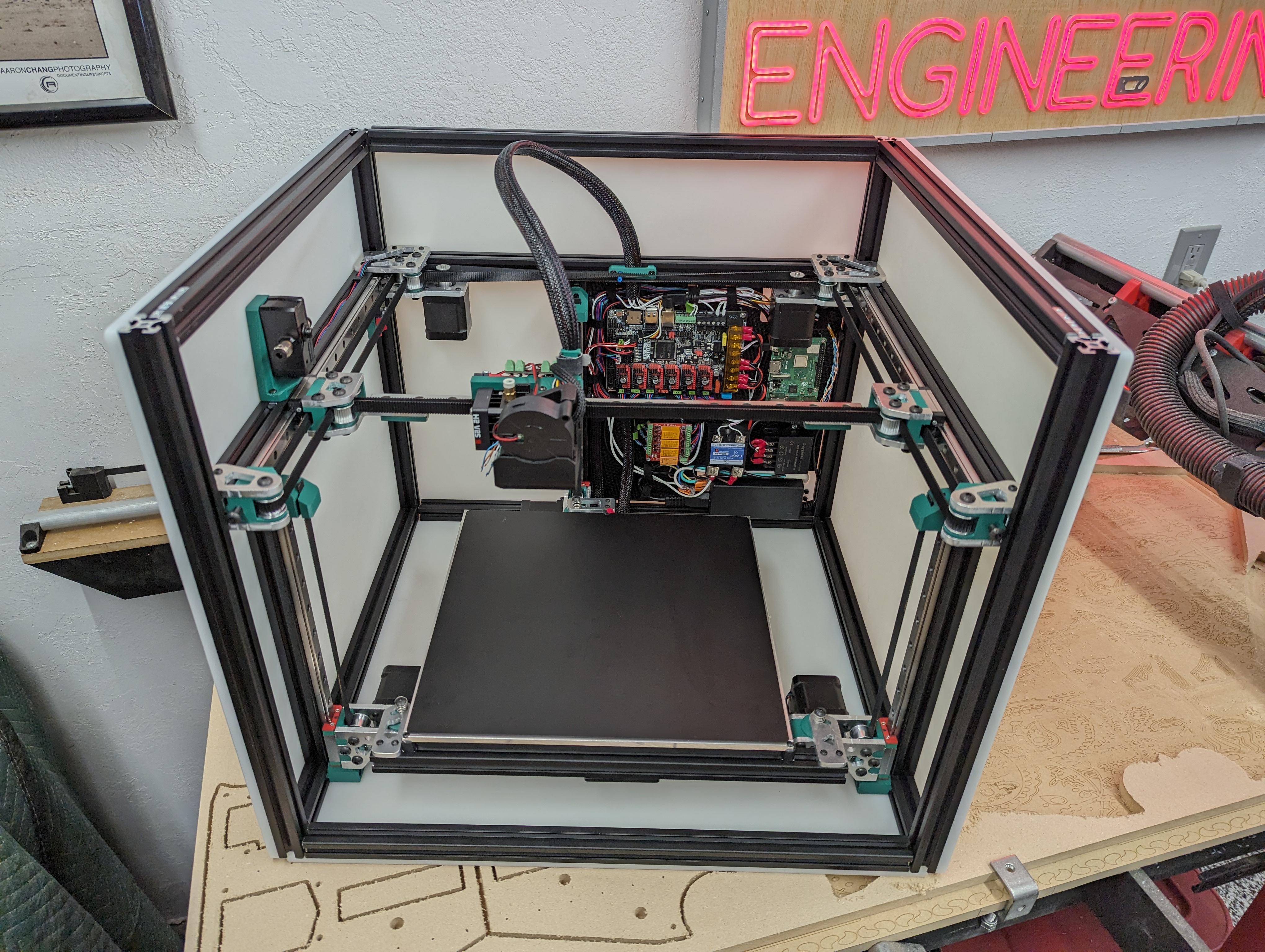 MP3DP V5 CoreXY 3D Printer, mostly metal, non-planar capable