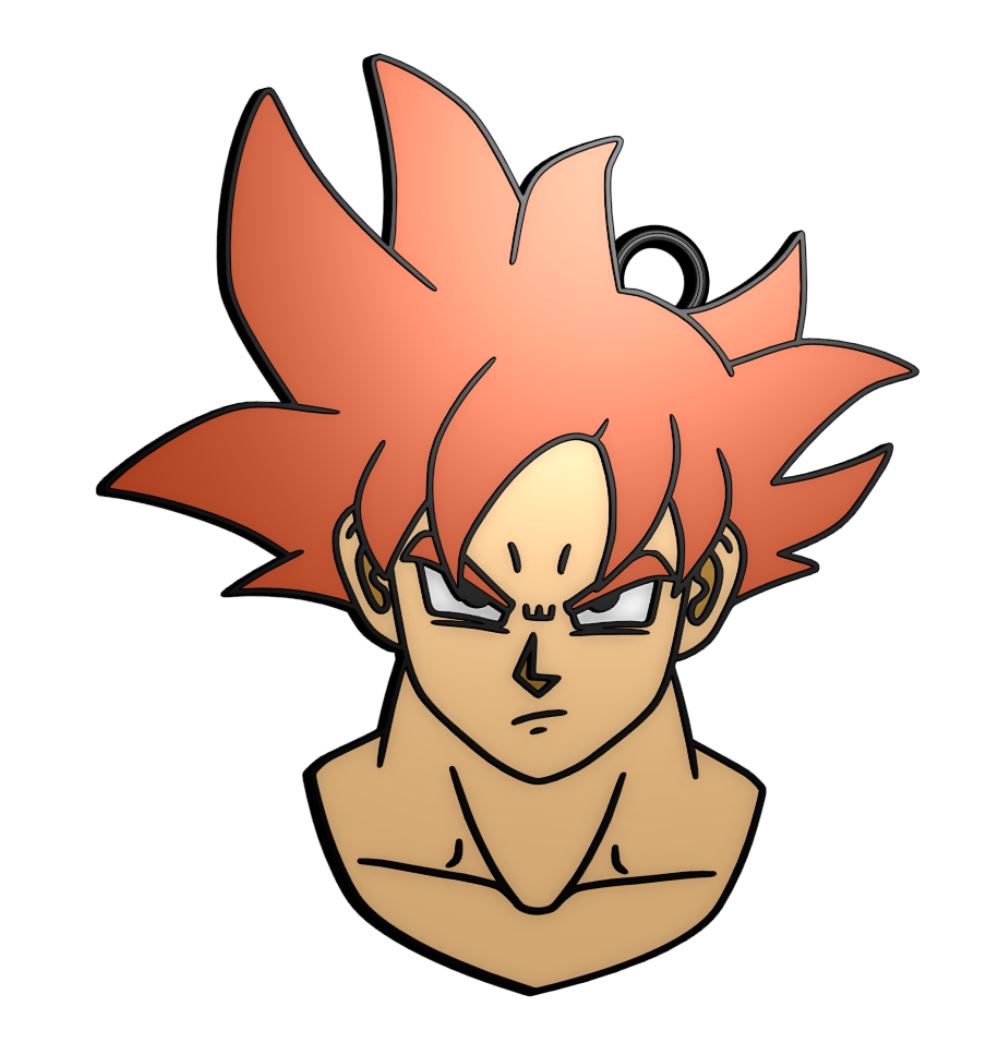Miniatura 3 do modelo 3D Goku Keychain
