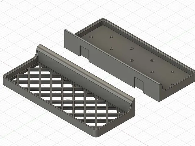 Wall-mounted tray