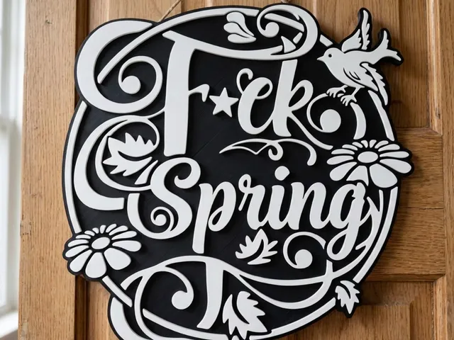F*ck Spring Funny dual color with pause 2d decor
