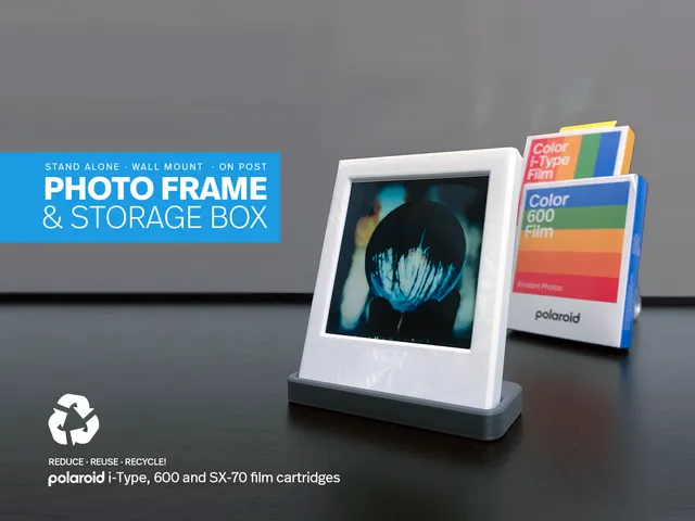 Photo Frame & Storage Box for Polaroid i-Type, 600 and SX-70 film