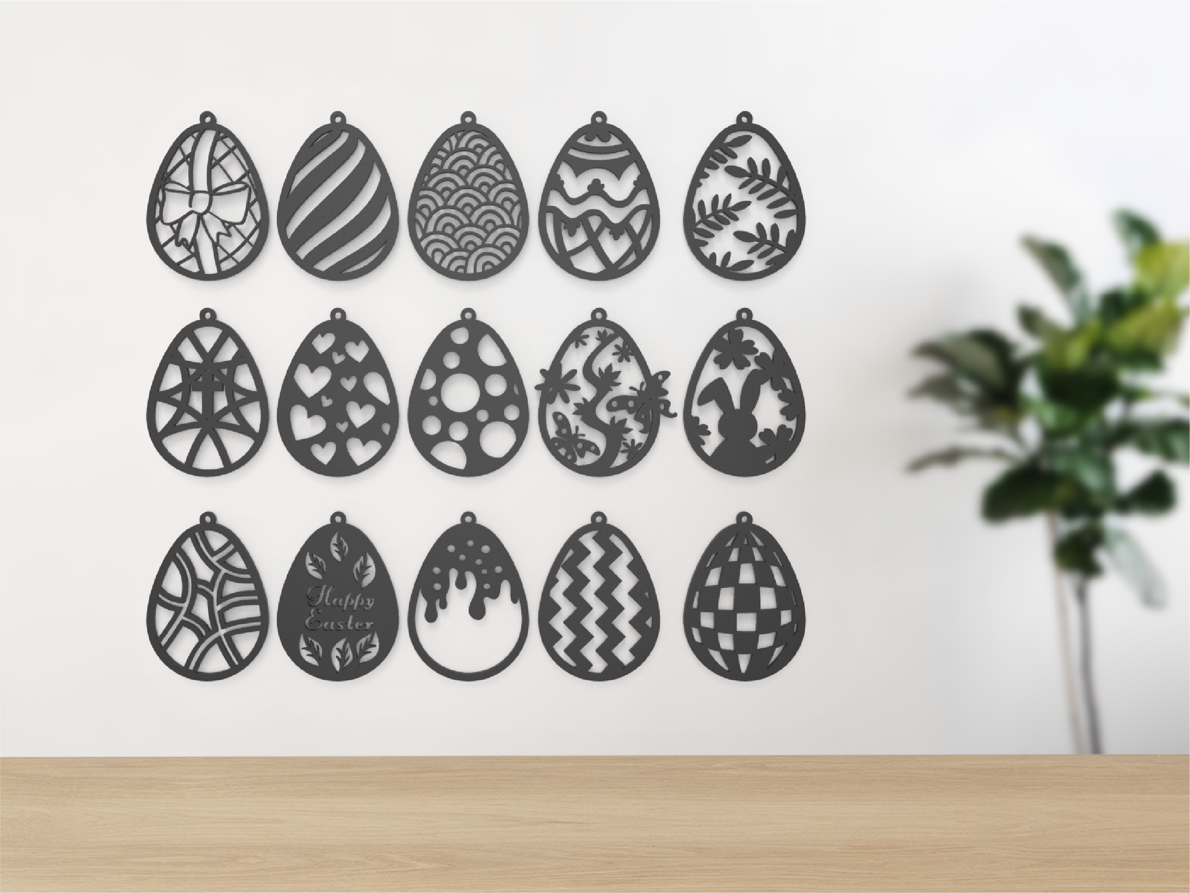 Easter Egg Ornaments Collection Decoration