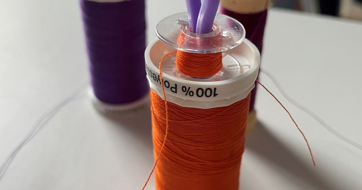 Sewing spool clip Remixed by Brackton - MakerWorld