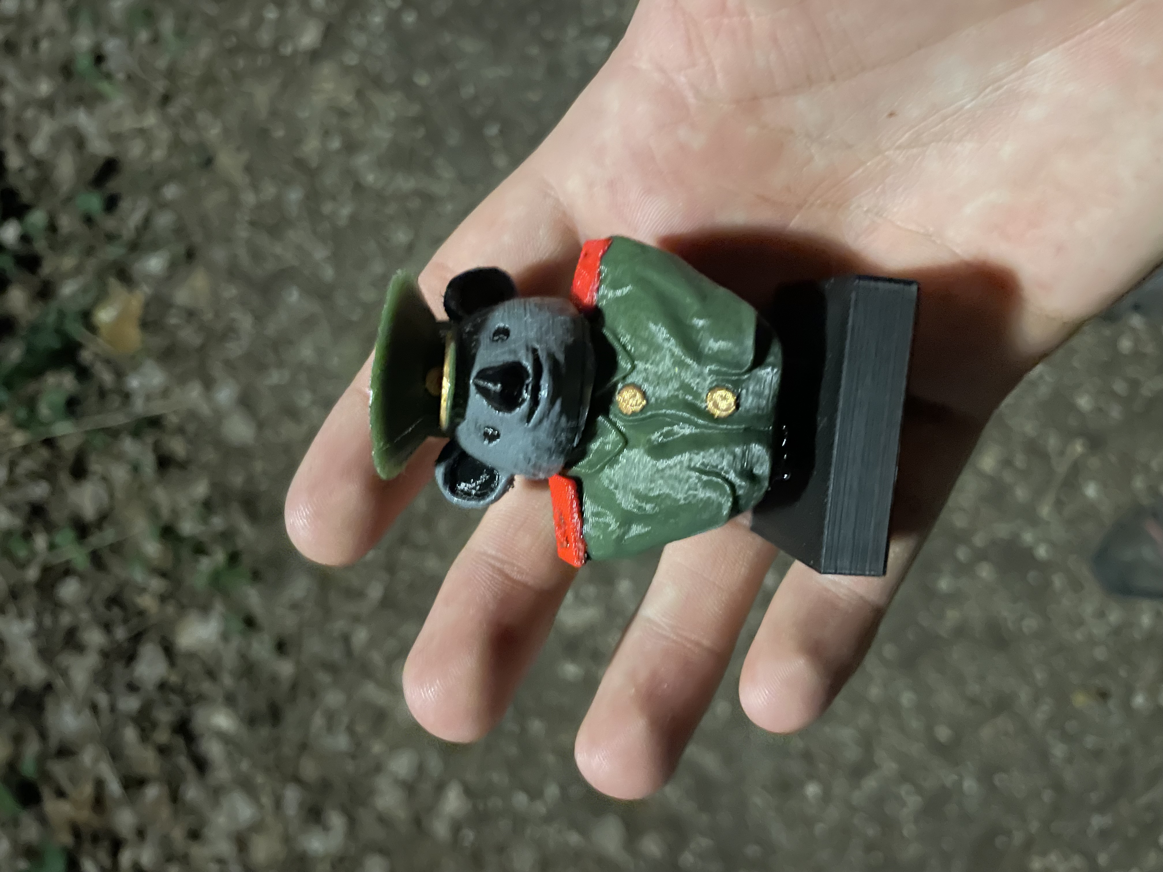 Communist koala bust