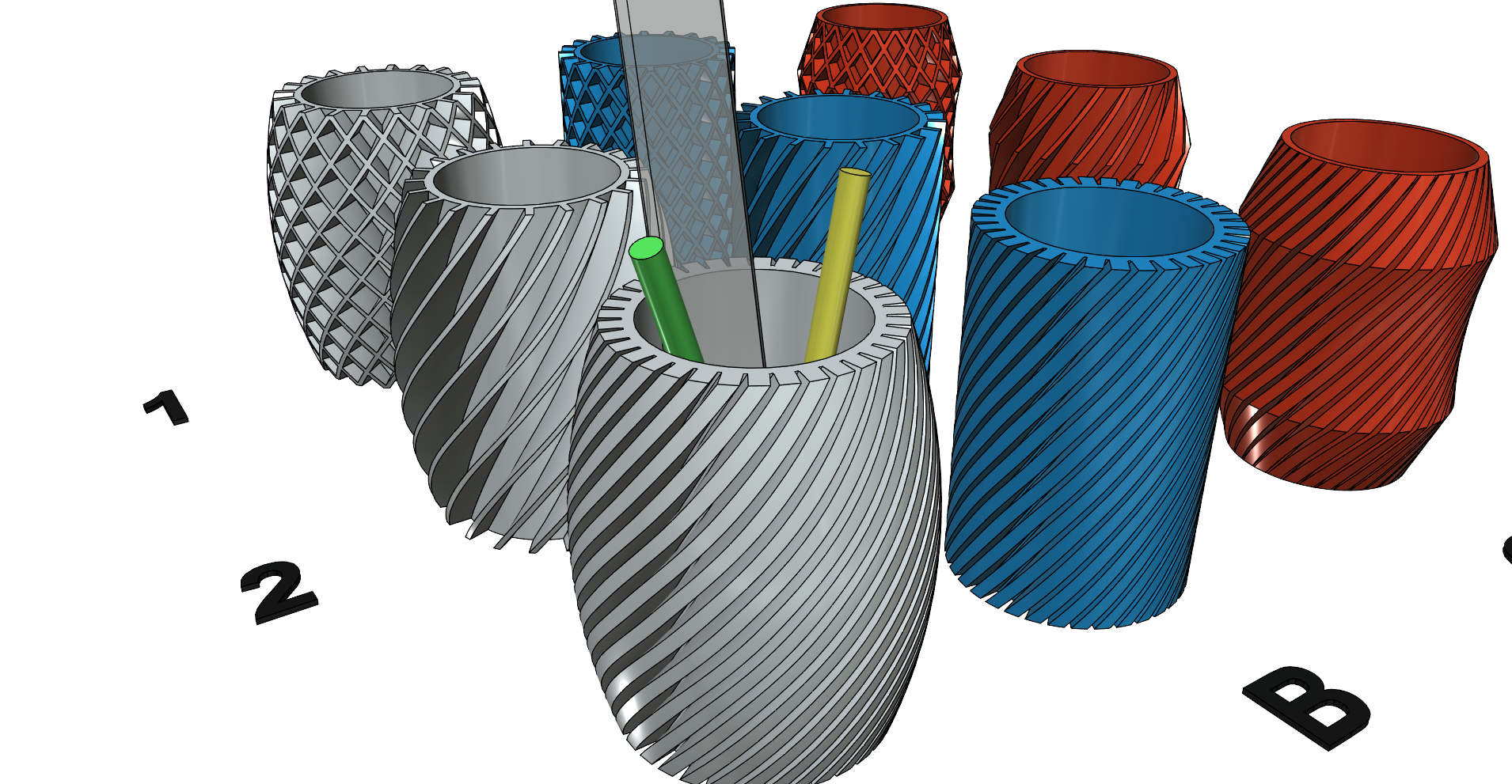 Pencil Holder pen stand easy print