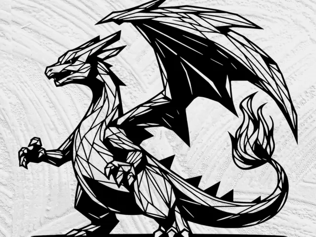 Hard Line Art Charizard