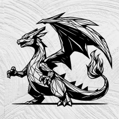 Hard Line Art Charizard