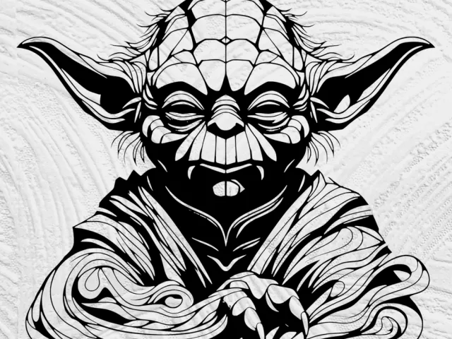Geometric Low Poly Yoda