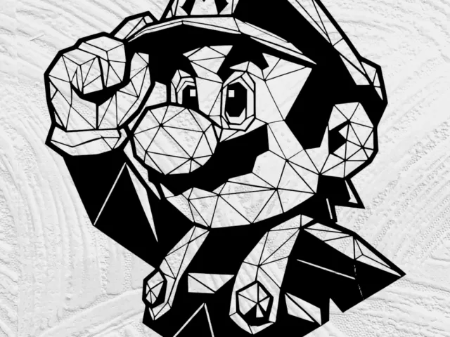 Low poly Super Mario