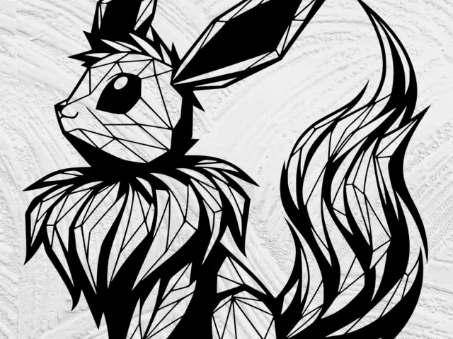 Flowing Line Art Eevee