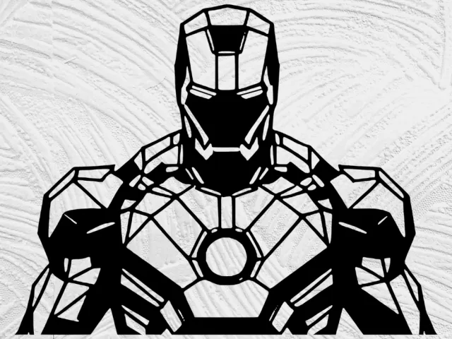 ironman bust low poly Art