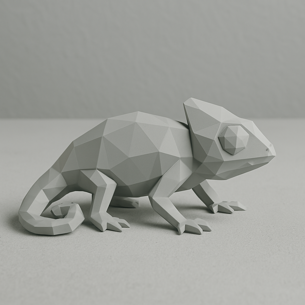 Low poly gecko