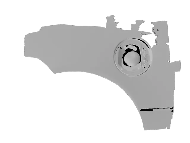Twingo 1 Rear Fender - Rough Scan