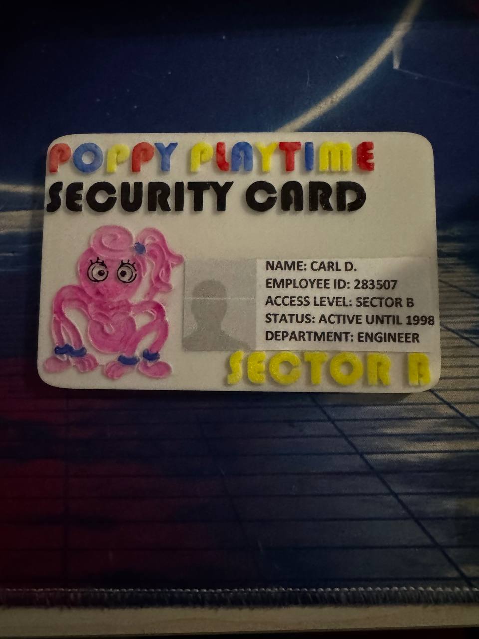 Poppy Playtime security card chapter 2