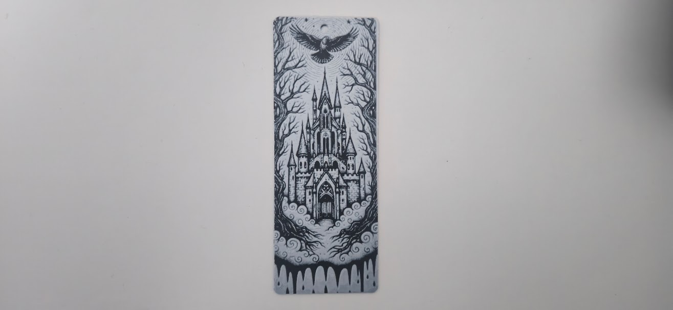 Gothic Castle Dark Fantasy Bird Bookmark