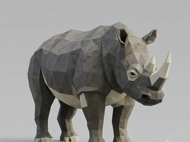 Low Poly Rhinoceros