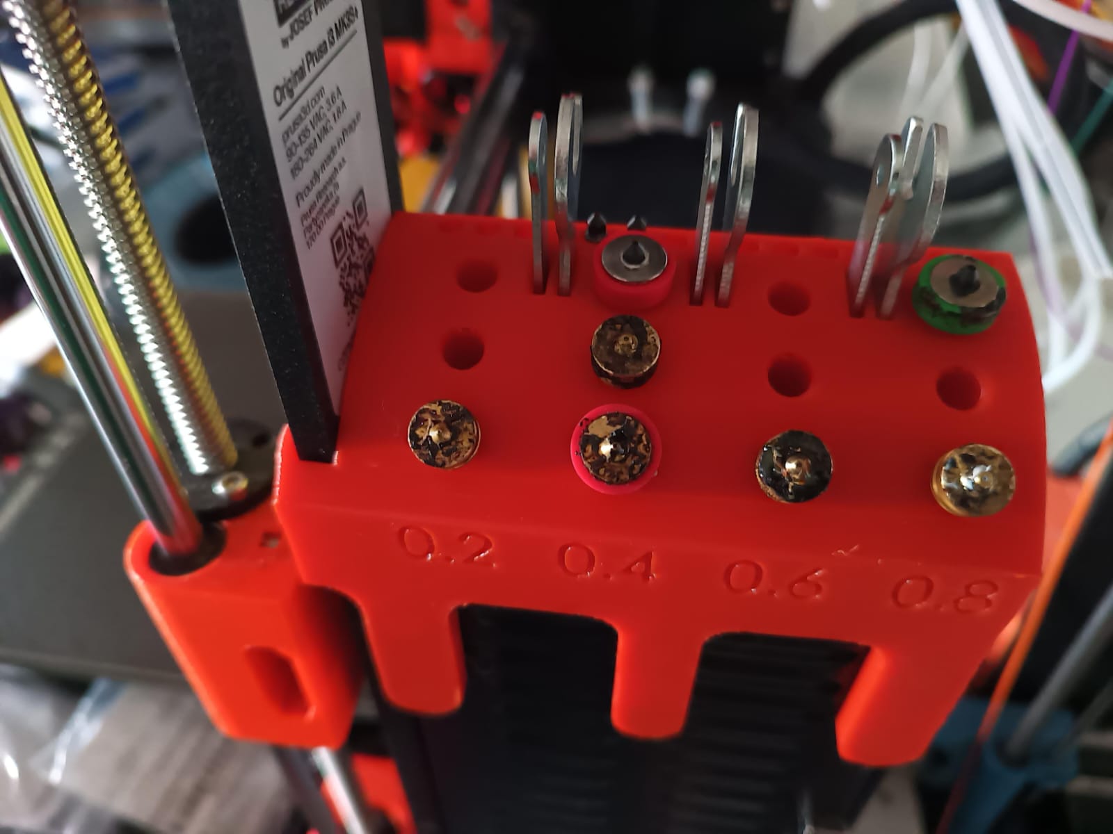 E3D Nozzle holder with replaceable tips