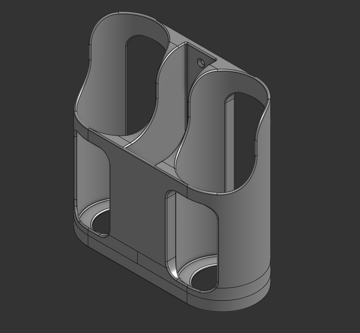 Wall Mounted Tank Holder 3D model