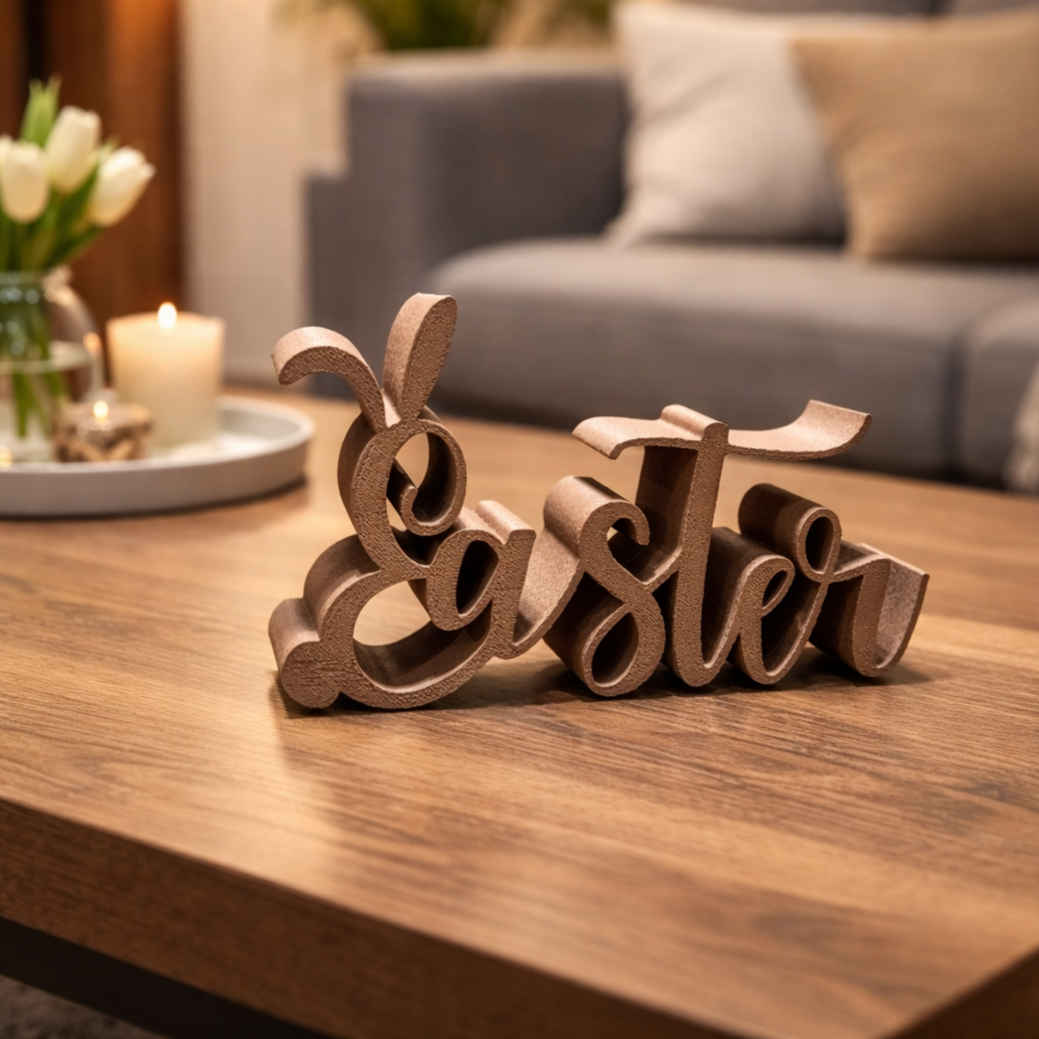 EASTER LETTERING / MODERN EASTER DECOR / HOMEDECOR / DECOR / EASTER BUNNY LETTERING
