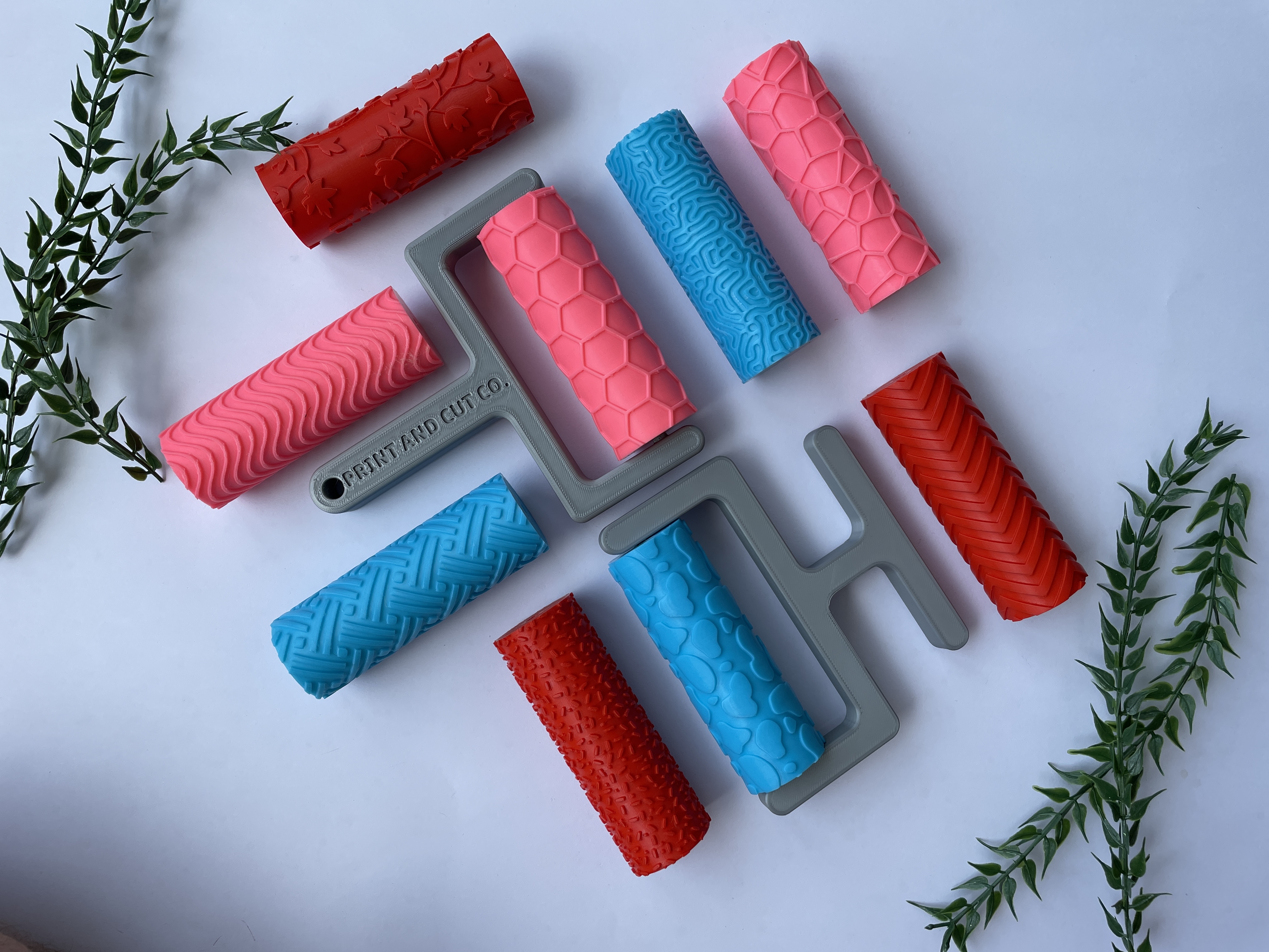 Polymer Clay Texture Roller - Embossing Pattern Tool for Clay Earrings & Jewelry Making